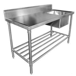 MIXRITE SINK BENCH WITH SPLASHBACK W2100 X D700 X H900 1 SS1721C