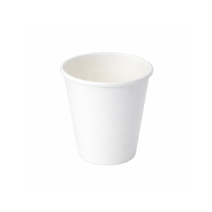 PakMax White 8oz 80mm Single Layer Hot Paper Cup - SLHPC-80-8W