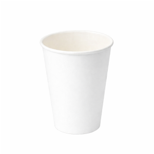 PakMax White 12oz Single Layer Hot Paper Cup - SLHPC-90-12W