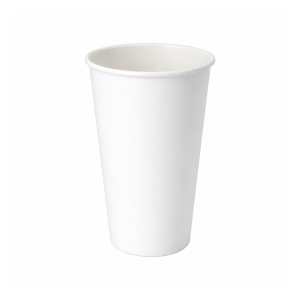White 16oz Single Layer Hot Paper Cup - SLHPC-90-16W