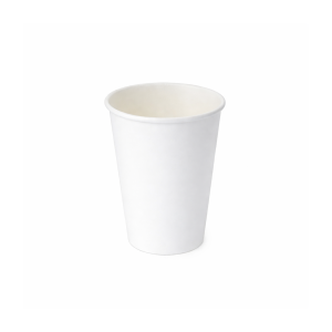 PakMax White 8oz 90mm Single Layer Hot Paper Cup - SLHPC-90-8W