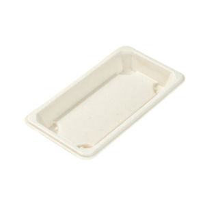 PakMax 6.5"*4.5"*0.8" Sugarcane Sushi Tray - ST-08