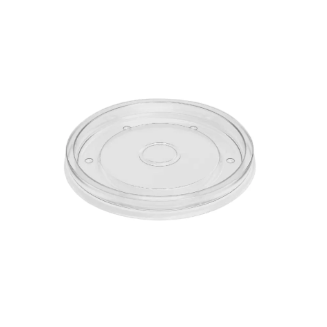 PakMax 96mm PP Lid Fit for 8/12/16oz Paper Deli Container - DELI-96-PP-LID