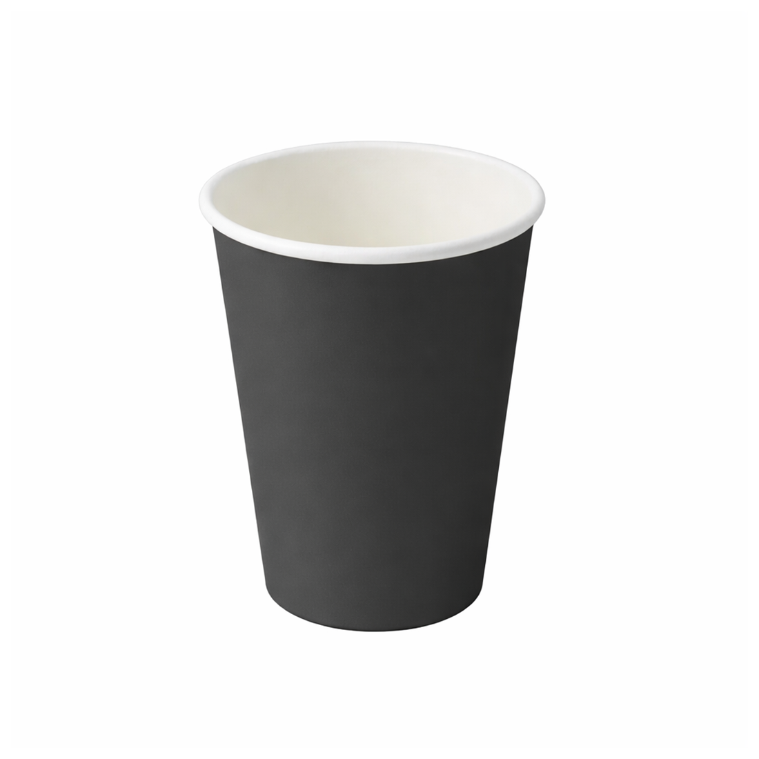 PakMax BLACK 12oz Single Layer Hot Paper Cup - SLHPC-90-12BK