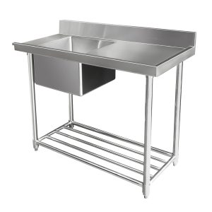 MIXRITE STAINLESS STEEL DISHWASHER SINGLE INLET SINK W1200 X D600 X H900 1 WSS16165R