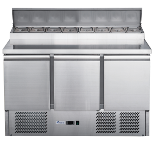 FED-X Three Door Salad Prep Fridge - XGNS1300D