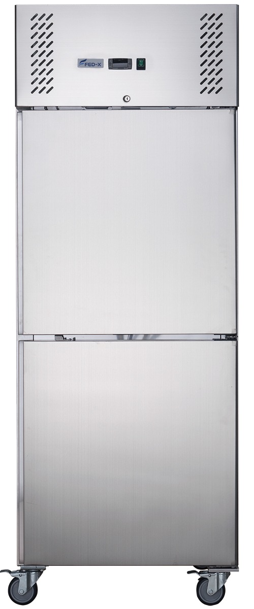 FED-X S/S Split Two-Door Upright Freezer - XURF650S1V