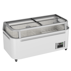 Thermaster Supermarket Island Freezer with Glass Sliding Lids ZCD-E185G
